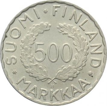 Finnland 500 Markkaa 1952 H